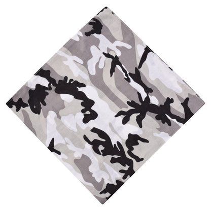 Vintage Camo Bandana - Grey