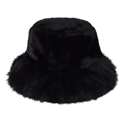 Plush Fur Bucket Hat – Adjustable & Quilted Lining