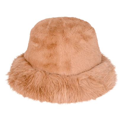 Plush Fur Bucket Hat – Adjustable & Quilted Lining