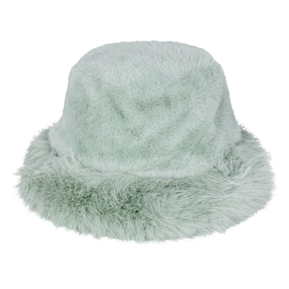 Plush Fur Bucket Hat – Adjustable & Quilted Lining