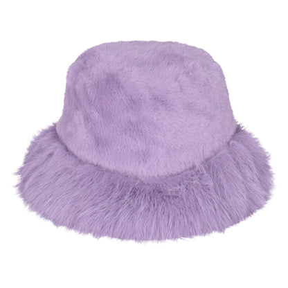 Plush Fur Bucket Hat – Adjustable & Quilted Lining