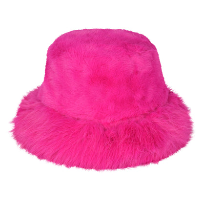 Plush Fur Bucket Hat – Adjustable & Quilted Lining