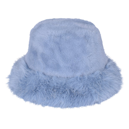 Plush Fur Bucket Hat – Adjustable & Quilted Lining