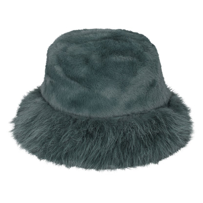 Plush Fur Bucket Hat – Adjustable & Quilted Lining