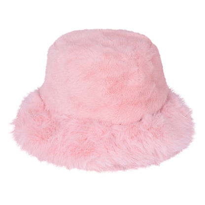 Plush Fur Bucket Hat – Adjustable & Quilted Lining