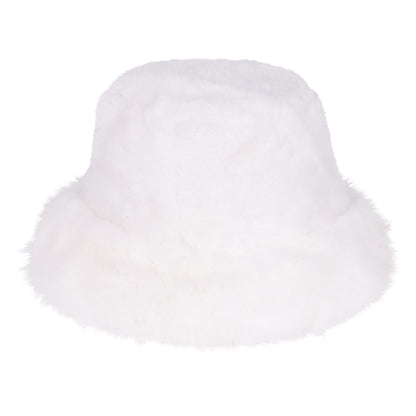 Plush Fur Bucket Hat – Adjustable & Quilted Lining