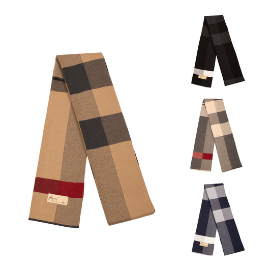 Mens Supersoft Luxury Woven Scarves - Heritage Check