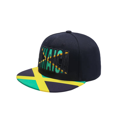 Jamaica Flag Embroidered Snapback