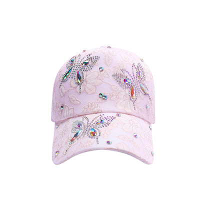 Butterfly Diamante Baseball Caps
