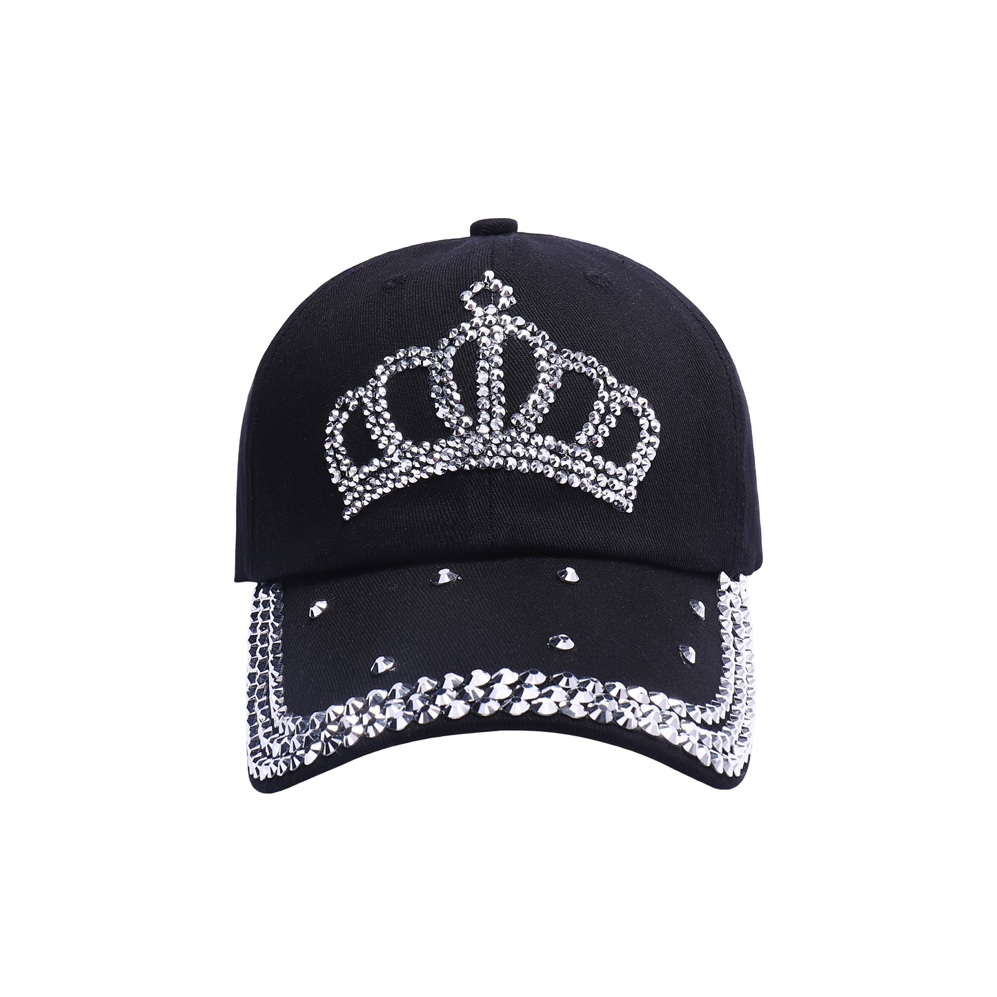 Crown Diamante Baseball Caps