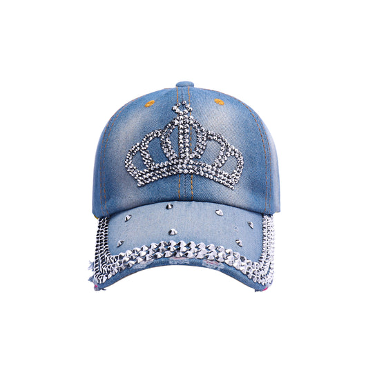 Crown Diamante Baseball Caps