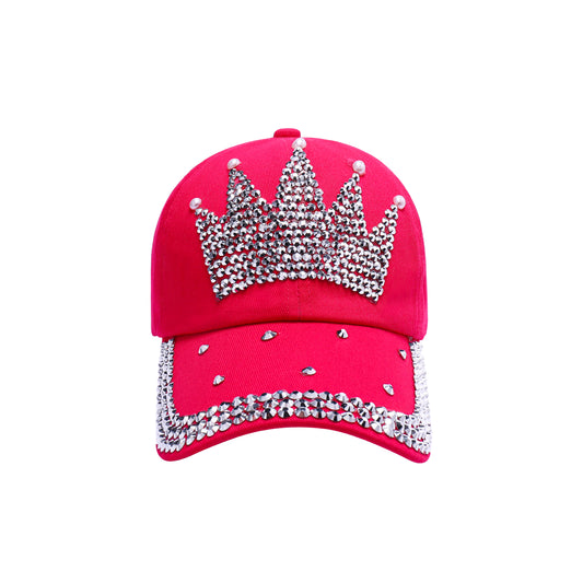 Crown Rhinestone Baseball Caps