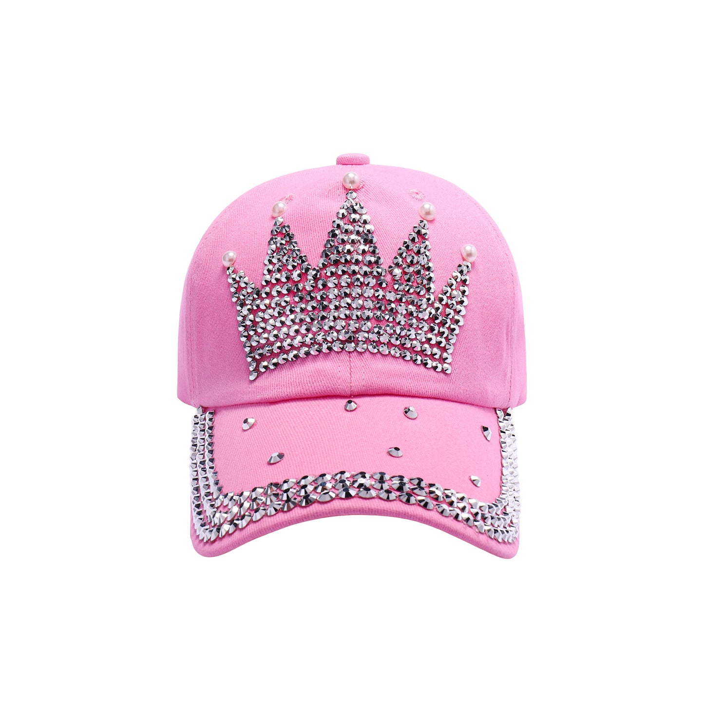 Crown Rhinestone Baseball Caps
