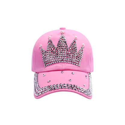 Crown Rhinestone Baseball Caps