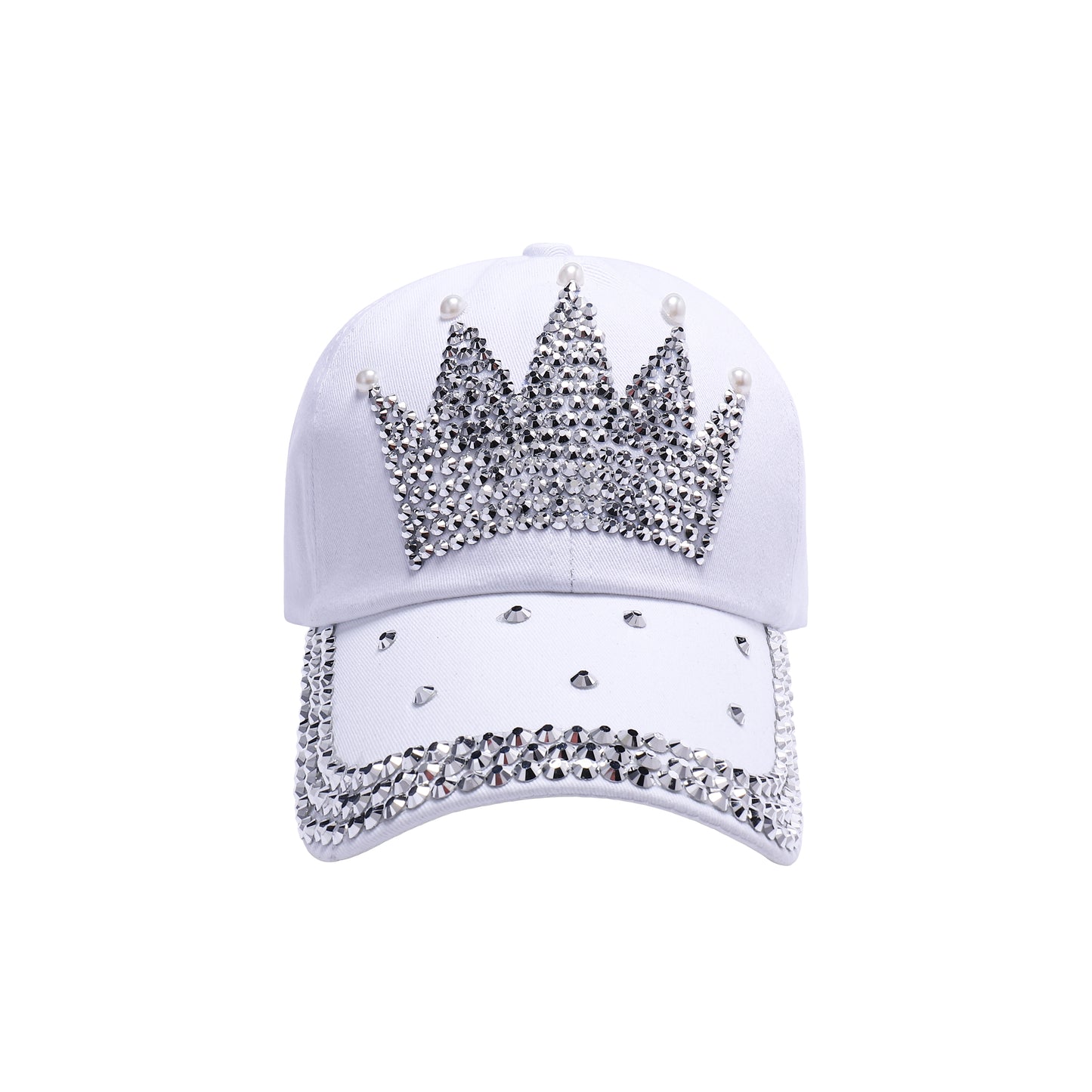 Crown Rhinestone Baseball Caps