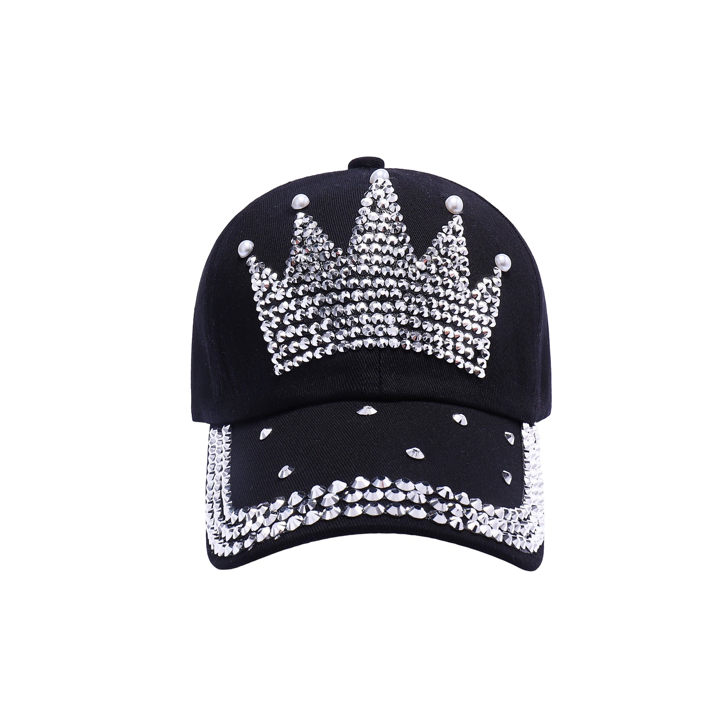 Crown Rhinestone Baseball Caps