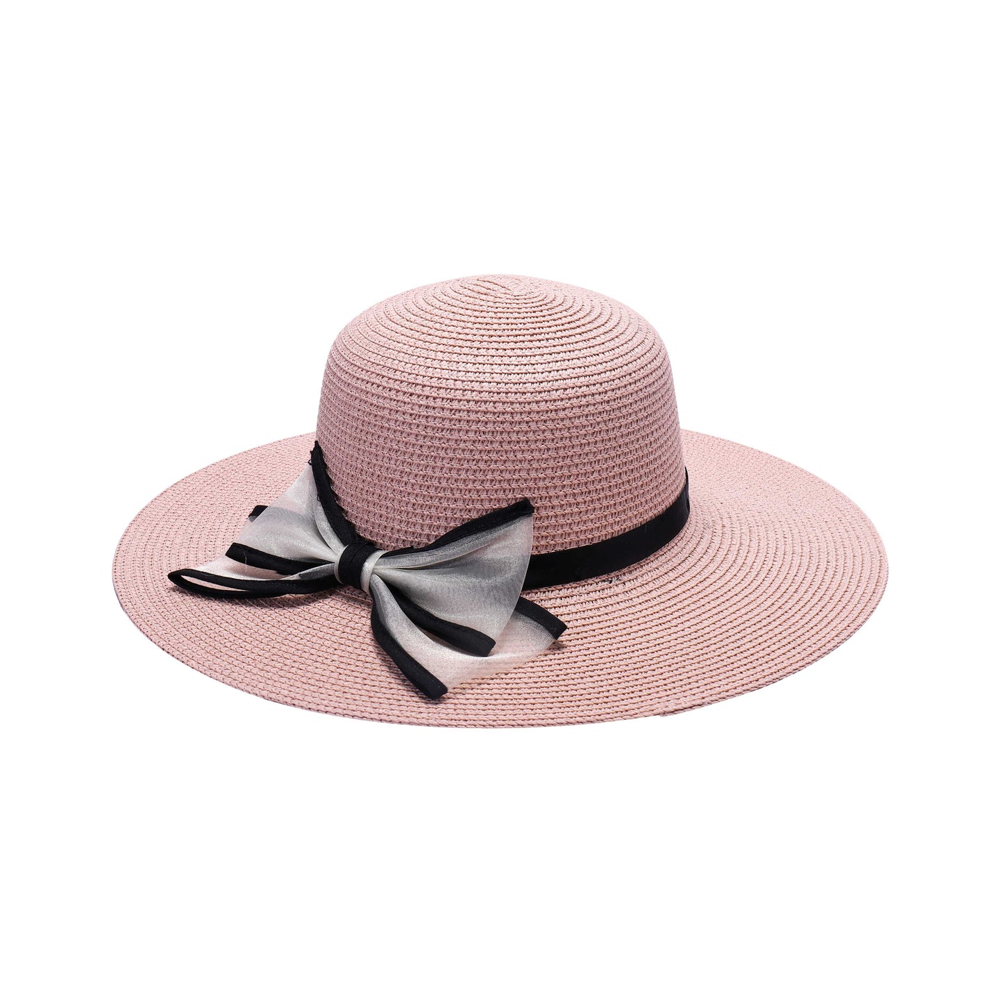 Ladies Sun Hat with Wide Brim and Oversized Bow