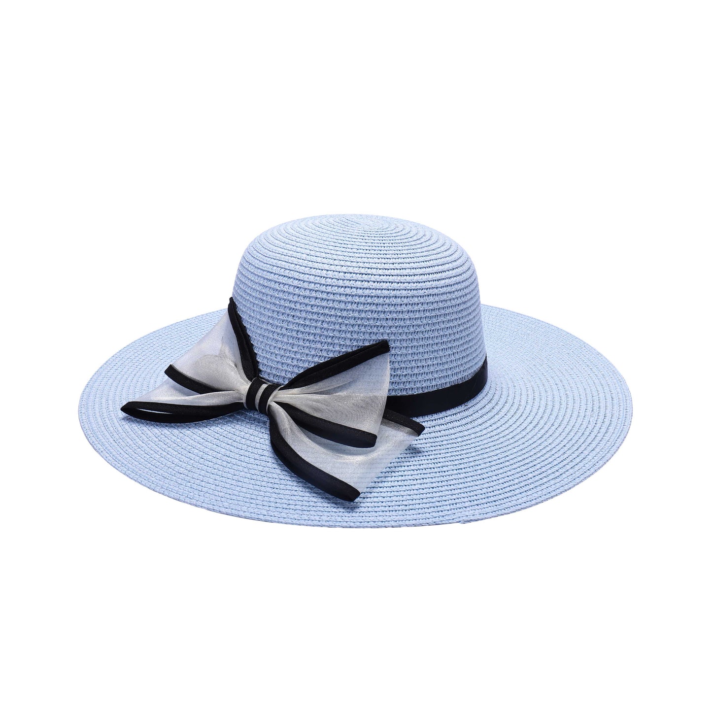 Ladies Sun Hat with Wide Brim and Oversized Bow