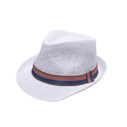 Summer Trilby Hat with Stripe Band