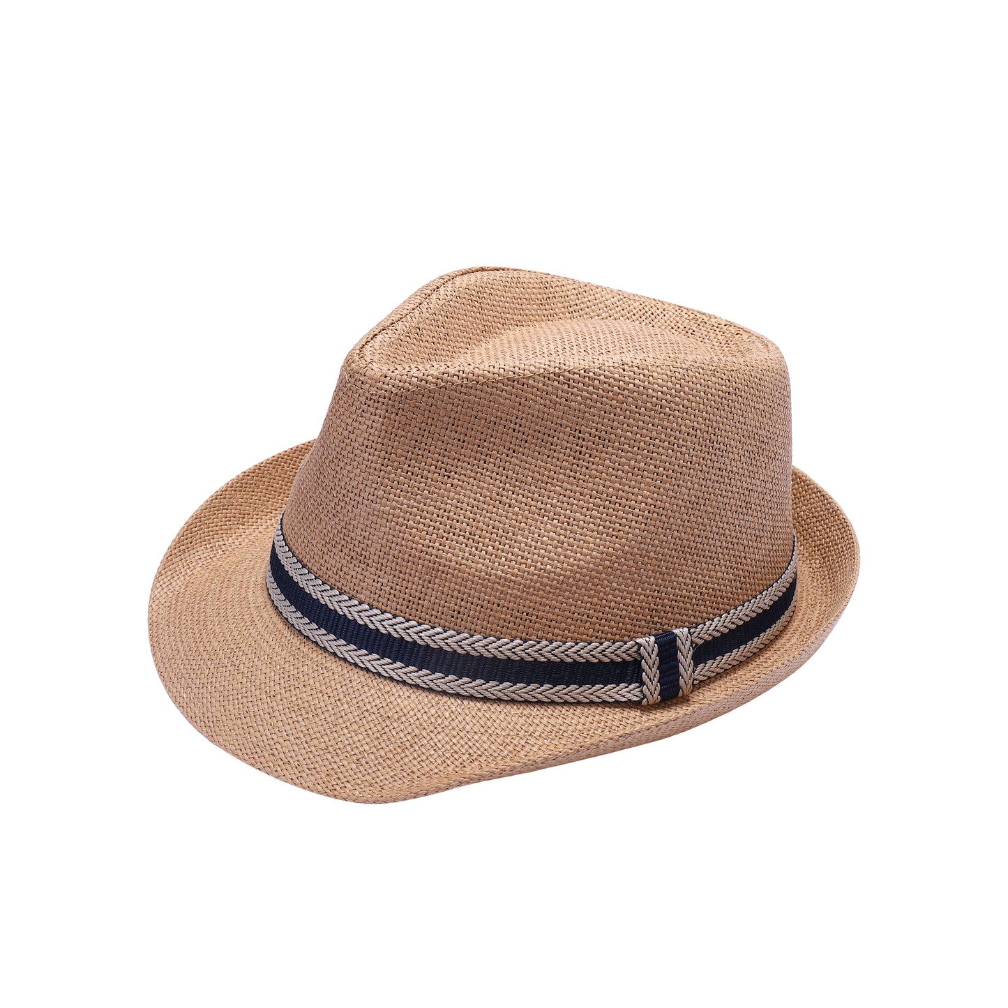 Summer Trilby Hat with Herringbone Band