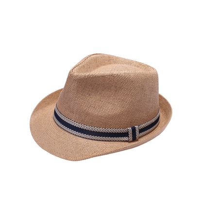 Summer Trilby Hat with Herringbone Band