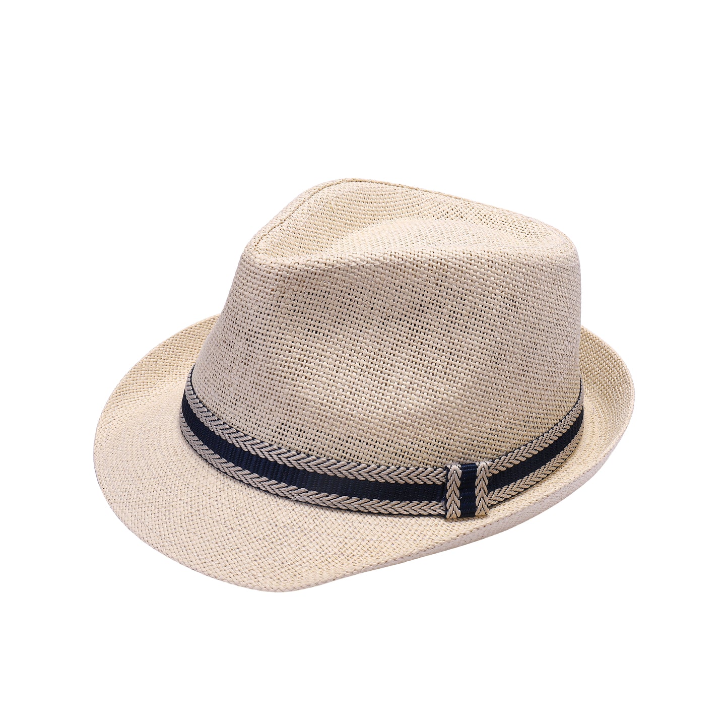 Summer Trilby Hat with Herringbone Band