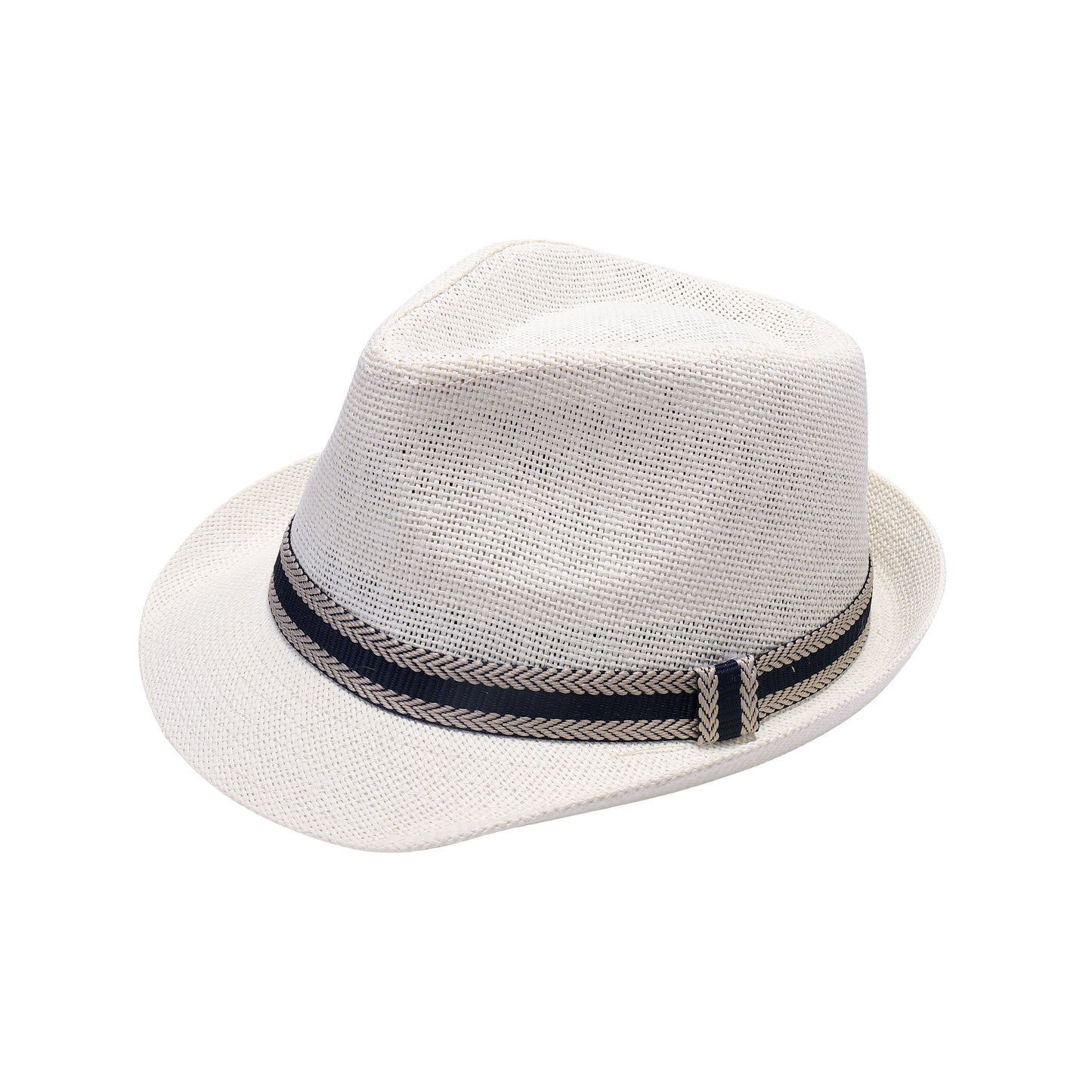 Summer Trilby Hat with Herringbone Band