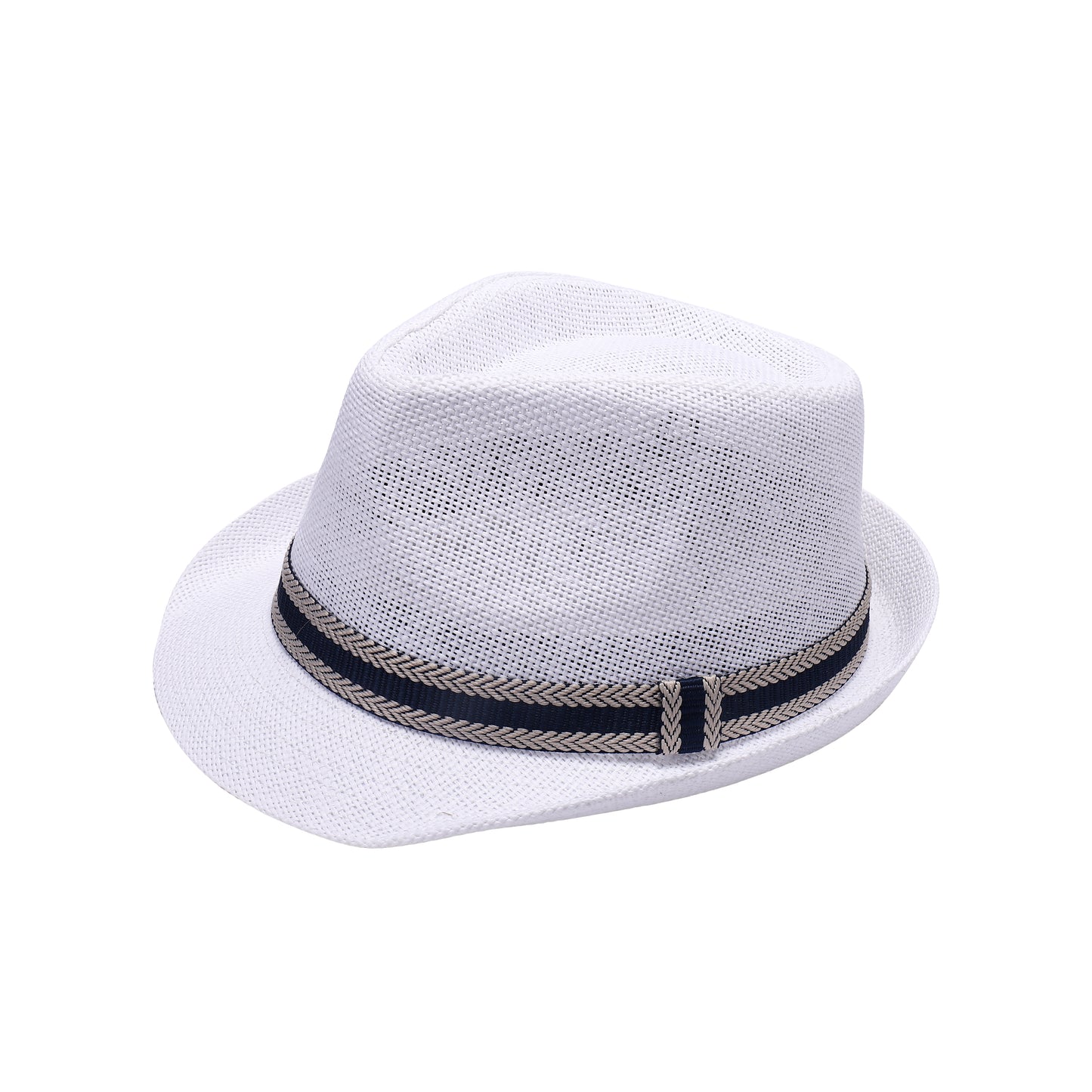 Summer Trilby Hat with Herringbone Band