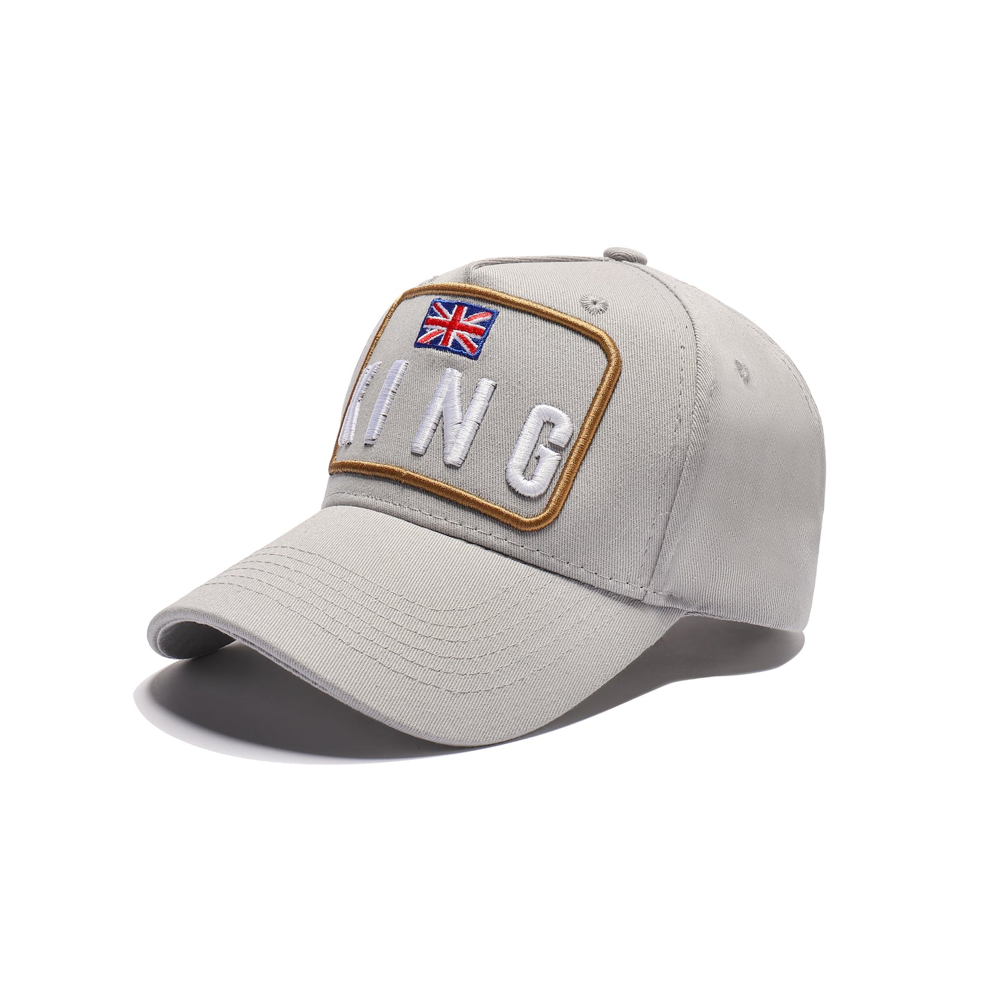 King - Union Jack Flag Embroidered Baseball Caps