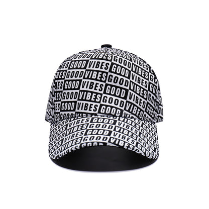 Good Vibes Printed Baseball Caps
