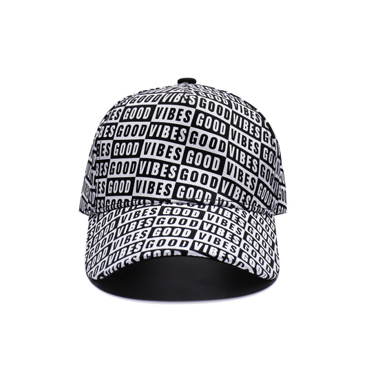 Good Vibes Printed Baseball Caps