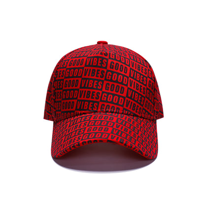 Good Vibes Printed Baseball Caps