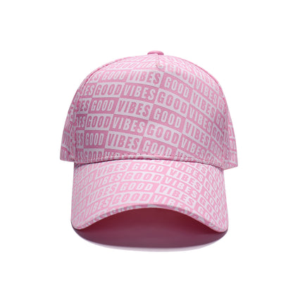 Good Vibes Printed Baseball Caps