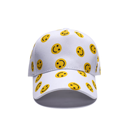 Smiley Face Printed Baseball Caps