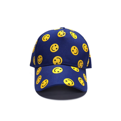 Smiley Face Printed Baseball Caps