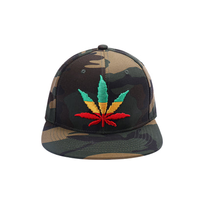 Rasta Ganja Leaf Snapbacks