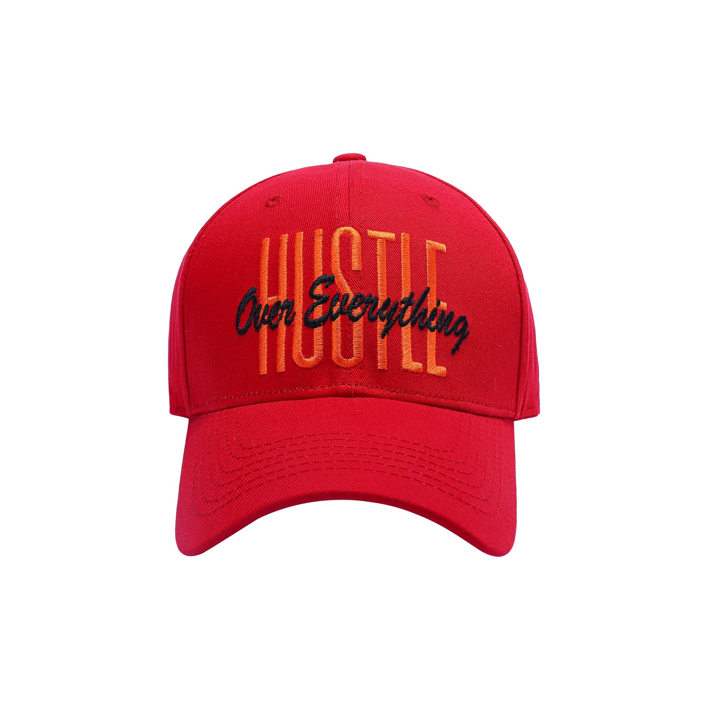 Hustle Over Everything Embroidered Baseball Caps