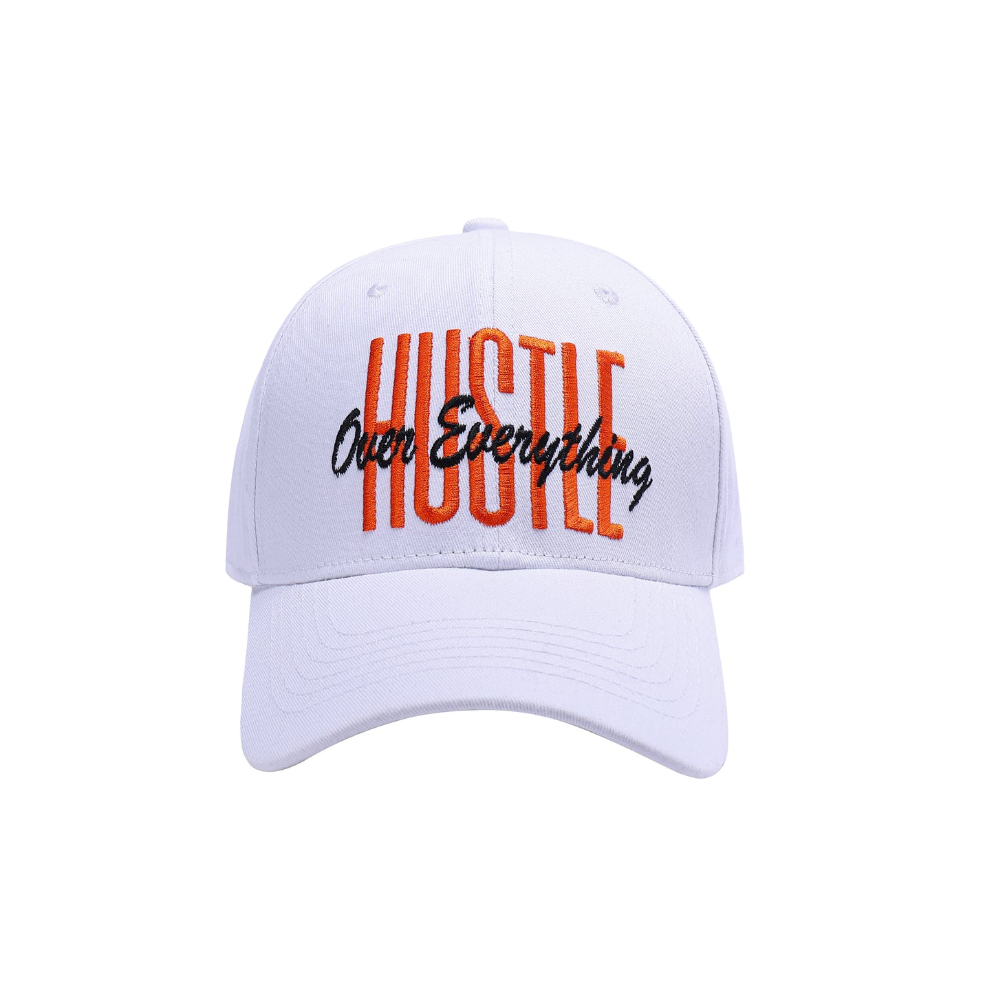 Hustle Over Everything Embroidered Baseball Caps