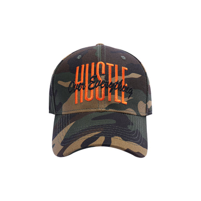 Hustle Over Everything Embroidered Baseball Caps