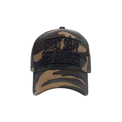 Chat Shit Get Banged Embroidered Baseball Caps