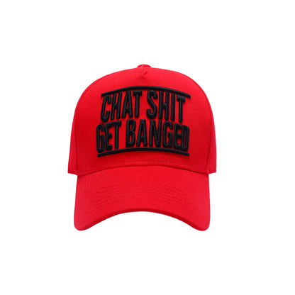 Chat Shit Get Banged Embroidered Baseball Caps