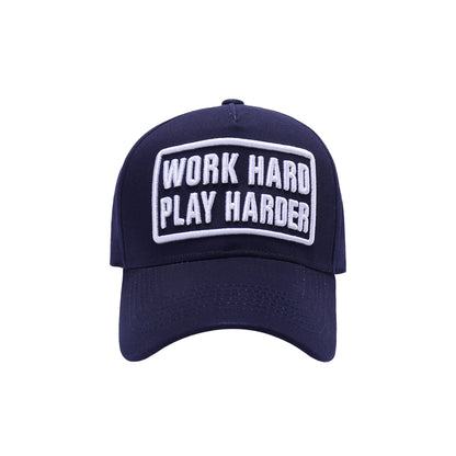 Work Hard Play Harder Embroidered Baseball Caps