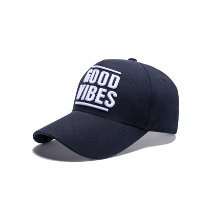 'Good Vibes' Embroidered Baseball Caps