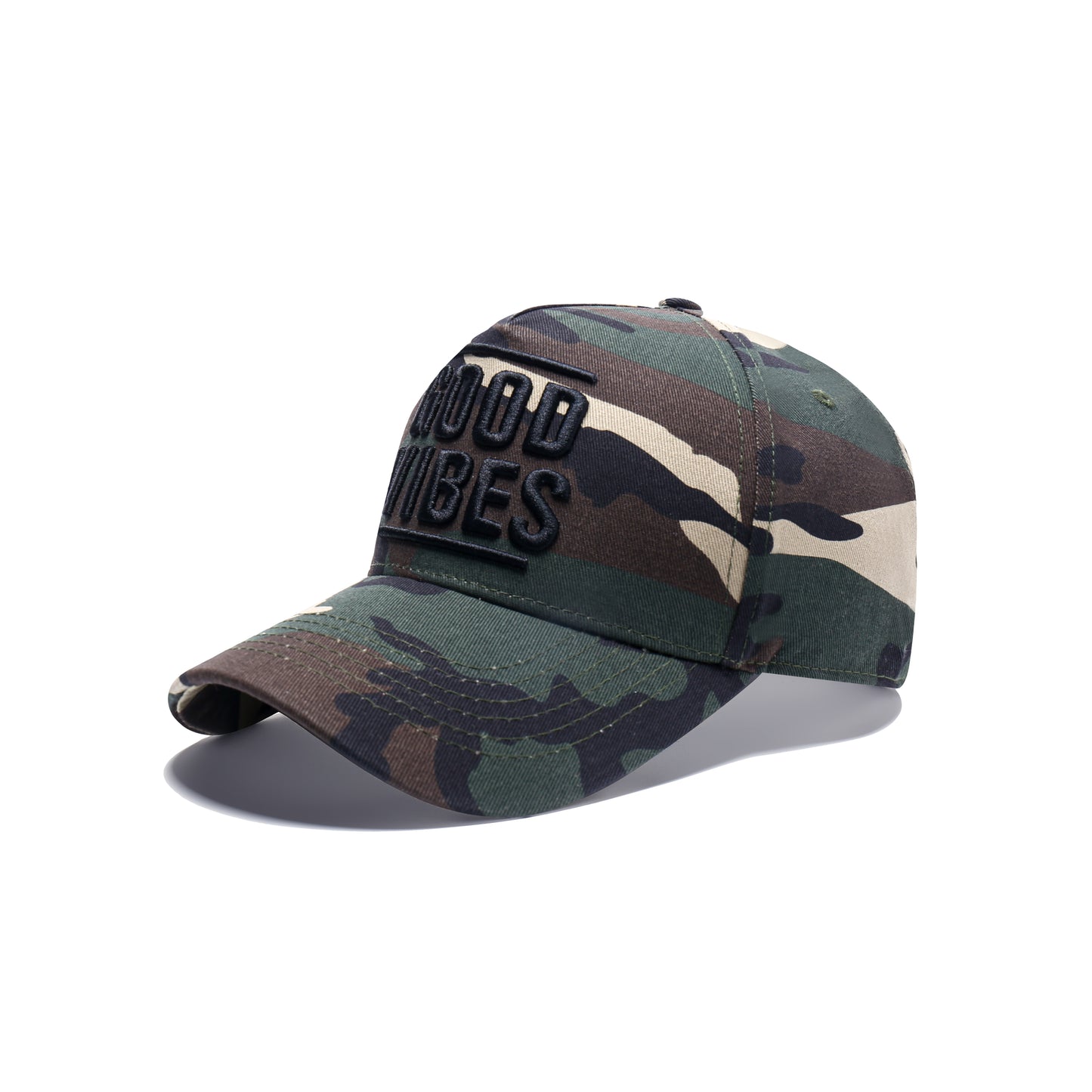'Good Vibes' Embroidered Baseball Caps