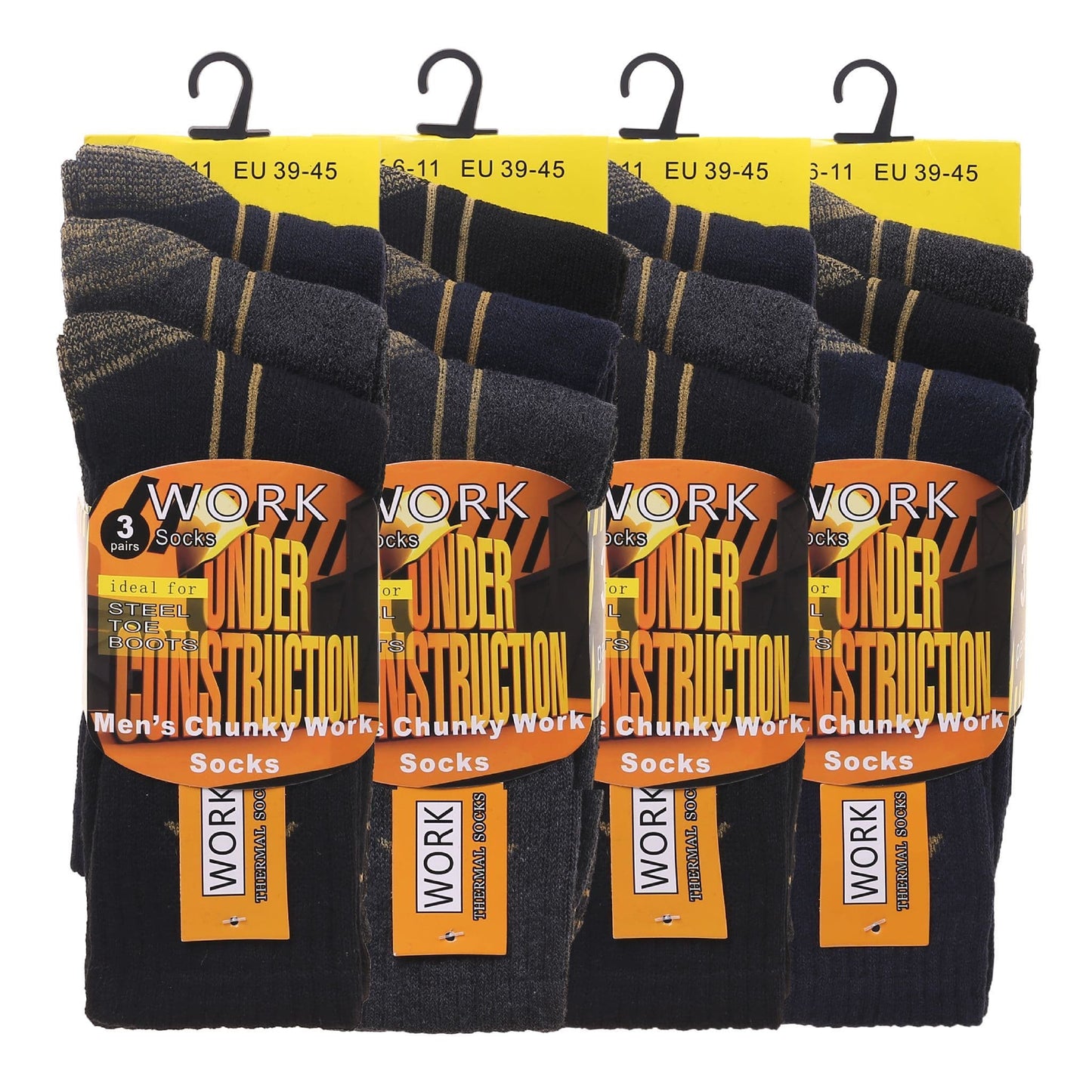 Mens Heavy Duty Chunky Work Socks V15 (12 Pairs)