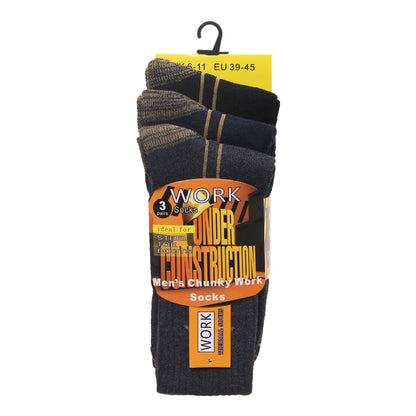 Mens Heavy Duty Chunky Work Socks V15 (12 Pairs)