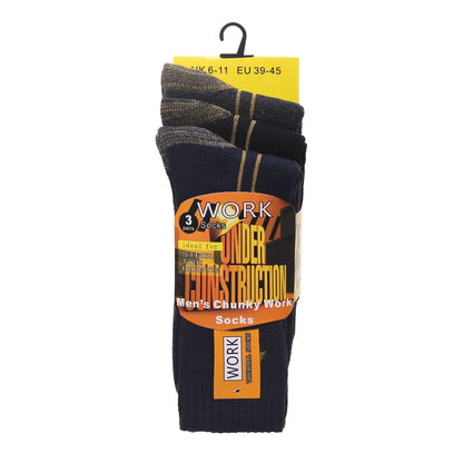 Mens Heavy Duty Chunky Work Socks V15 (12 Pairs)