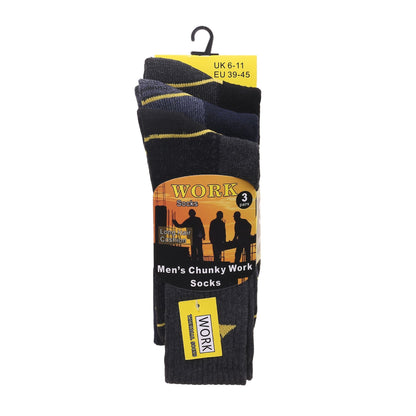 Mens Heavy Duty Chunky Work Socks V16 (12 Pairs)