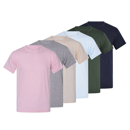 Cotton Rich Plain Assorted Colour T-Shirts